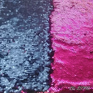 Pailletten Fuchsia Blau Kissenbezug Kissenhülle Bettwäsche Kind Reißverschluss Bett. - Bild 1 von 7