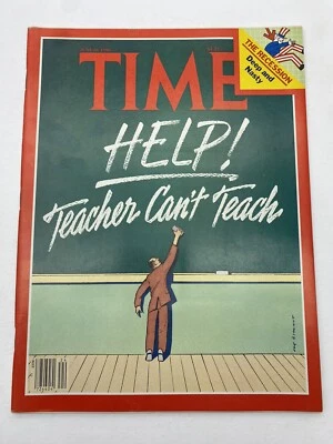 1980 Time Magazine June 16 Help Teacher Can’t Teach Newsstand High Grade - Image 1 of 3
