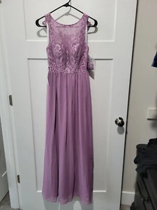 Full-Length Lilac Sleeveless Dress (Approx. Size S) - Picture 1 of 5