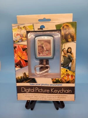 Digital Picture Keychain 1.8 in Color LCD Display Rechargeable NIB - Image 1 of 4