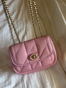 Coach Pillow Madison Shoulder Bag 18 with Quilting - New - Picture 1 of 6
