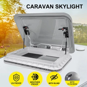 Caravan Roof Vent Hatch Skylight Trailer Camper Motorhome 700X500mm with Blind - Picture 1 of 5