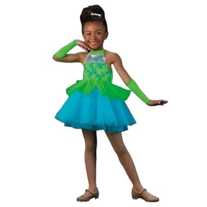 Limelight Adult Small Dance Costume Babydoll Ballet Tap Dress w/Mitts New Cicci - Picture 1 of 4