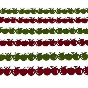 Creative Memories Apfelkette 12" gestanzt Cardstock Rand Formen, 6 Stück - Bild 1 von 2