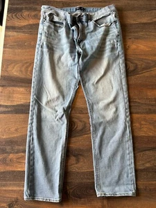 J CREW Mercantile Jeans Men 36x32 (38x31 actual) Flex Straight Light Wash retro - Picture 1 of 5