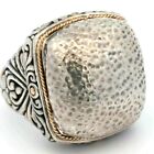 Video Samuel B Behnam 18k Gold 925 Sterling Silver Artisan Dome Ring Designer  