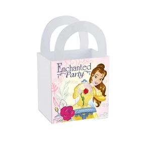 8 Beauty and Beast Treat Bag Box Birthday Party Favor  3" x 3" - Picture 1 of 6