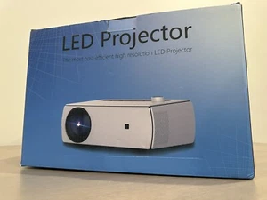 LED-Projektor; generisch weiß; verstellbarer Fokusregler; bis zu 176" Bildschirmgröße - Bild 1 von 15