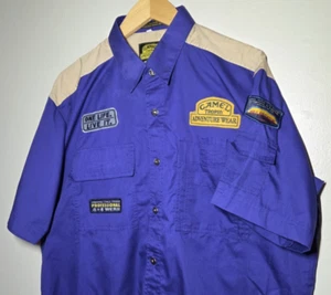 Vintage Camel Trophy Adventure Wear 90s Y2K USA Camping Fish Size XL - Picture 1 of 7