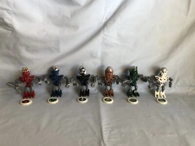 Lego Matoran Metru Nui BIONICLE complete 8607 8608 8609 8610 8611 8612 VINTAGE - Image 1 of 4