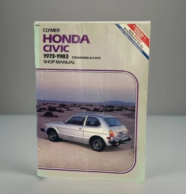 Manual de tienda Clymer Honda Civic 1973-1983 estándar y CVCC A227 Foto 1 de 4