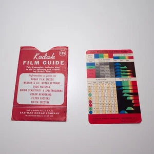 Kodak Film Guide - Kodaguide 1240 - Exposure Data Table Card for Vintage Films - Picture 1 of 2