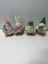 Target Spritz Fabric Birds Spring Garden & Gnome Set of 4 Featherly Friends 2023