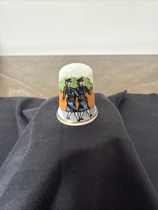 Vintage Porcelain Thimble First British Policewoman On Duty Grantham - Picture 1 of 6