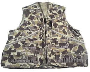 Vintage Gamehide Camo Hunting Vest Waterfowl Duck Hunting Camouflage Size 2XL - Picture 1 of 13
