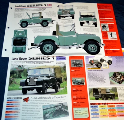 Land Rover Serie 1 1955 póster información especificaciones folleto original impresión de anuncio 55 I S1 Foto 1 de 2