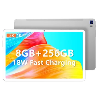 2025 10.4in Tablet Android 11 Pad 8GB RAM + 256GB 8000mAh 4G LTE 2SIM WlFl 5 PC - Bild 1 von 4