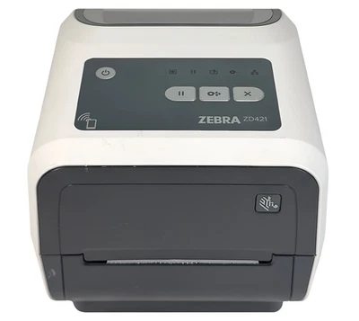 Zebra ZD421 Healhcare Thermal Transfer Label Printer LAN USB BT No Adapter - Image 1 of 4