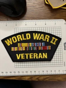WORLD WAR II VETERAN - HAT JACKET OR VEST PATCH - Picture 1 of 1