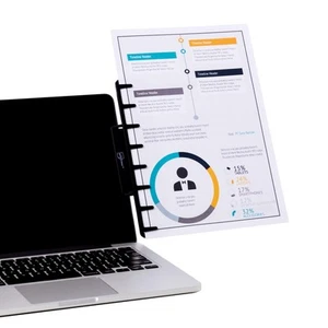 Note Tower Monitor Document Paper Holder for Typing | Clips to Laptops & Desktop - Picture 1 of 9