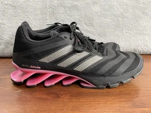 Adidas Springblade Womens Sz 10 Running Shoes Jogging Black Pink Good Condition - Picture 1 of 16