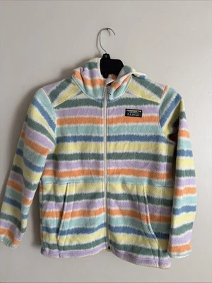 Chaqueta con Capucha L.L.Bean Niños Montaña Cremallera Completa Polar M 10/12 Niñas Pasteles Usada en Excelente Condición Foto 1 de 4