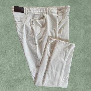 Michael Kors White Parker Slim Fit Corduroy Pants - Size 36/34 - Was $75.00 - Picture 1 of 4