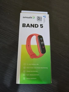Fitness Tracker Amazfit Unisex Fascia Arancione 5 Modello A2005 Nuovo con scatola spedizione gratuita - Foto 1 di 4