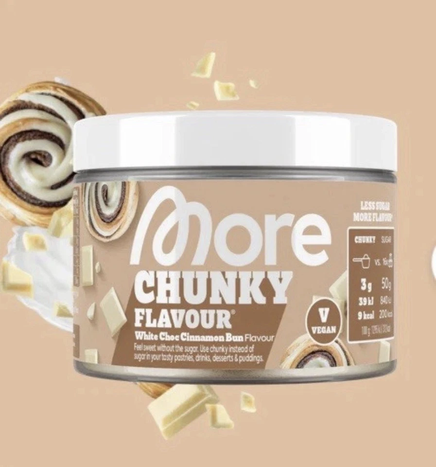 More Nutrition Chunky Flavour White Choc Cinnamon Bun - Bild 1 von 1