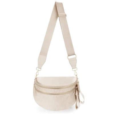 Riñonera para Mujer Bandolera a Cuadros Cartera Nylon Riñonera Cinturón Viaje Grande Foto 1 de 4