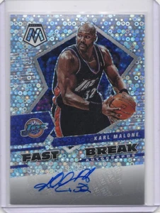 2021-22 Panini Mosaic - Autographs Fast Break Karl Malone #FBA-KML (AU) Jazz - Picture 1 of 2