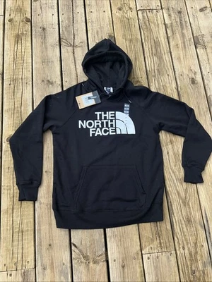 The North Face Hoodie Womens Medium M Black Pullover Fleece Graphic Logo Pockets - Image 1 of 4