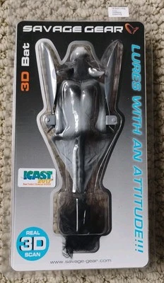 Savage Gear 5" 3D BAT 2oz GRIS Okuma Flotante Crawling Imic Topwater Pike ¡NUEVO!! Foto 1 de 2