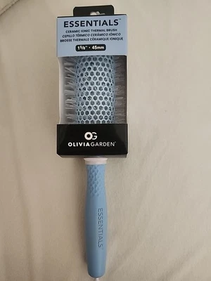 NEW Olivia Garden Ceramic  Ion Round Thermal Hair Brush 1 5/8 45 mm Tourmaline  - Image 1 of 4