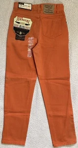 Jordache Girl’s Orange Vintage Jeans 25" x 25" Size 12 - Picture 1 of 7