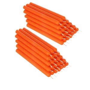 50x Cera de abeja naranja 12 cm Vela de mesa Vela ritual Velas de Pascua Color 36344 - Imagen 1 de 1
