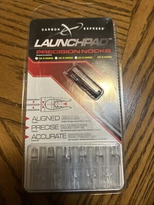 Carbon Express .244 Launchpad Precision Nock 12-Pack - Clear - Image 1 of 2
