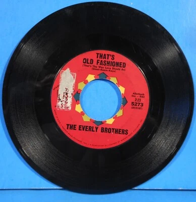 THE EVERLY BROTHERS THAT'S OLD FASHIONED  7" 45 RPM 1962 PLAYS GREAT! VG!!A - Image 1 of 2