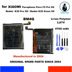 BATTERIE ORIGINALE BM4Q XIAOMI POCOFONE F2 PRO REDMI 30 PRO ZOOM 5G 4700mAh OEM - Photo 1 sur 11