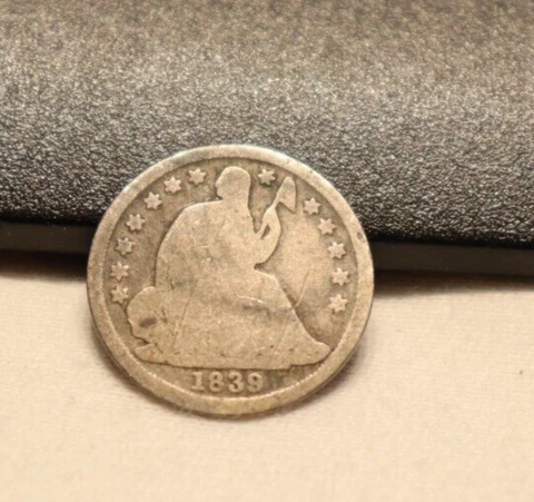 1839 O US Half Dime (Bent,Scratches) Cover