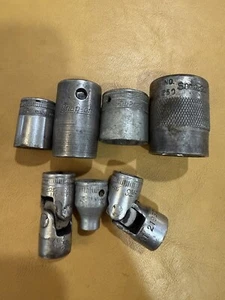 Snap On Sockets Lot - F-414, IM180, F240, No. 250,F-4, F-080, F-16 - Picture 1 of 11