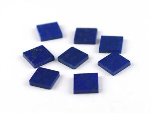 Natural Lapis Lazuli Square Both Side Flat Back 8x8mm To 20x20mm Loose Gemstone