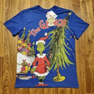 The Grinch Shirt Grinch Stole Christmas Double Sided Dazzling Blue Small New - Picture 1 of 6