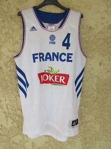 Maillot basket équipe de FRANCE Isabelle YACOUBOU n°4 ADIDAS shirt FFBB S