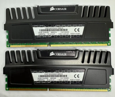 Corsair Vengeance 16GB (2x8GB) DDR3 CMZ16GX3M2A1866C9 1866 MHz 1.50V #R2554 - Bild 1 von 2