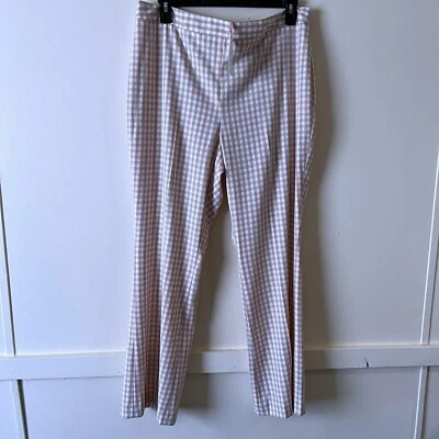 Alex Marie Dress Pants Reese Gingham Twill Bootcut Pants Size 14 NWT 35X31 Foto 1 de 4