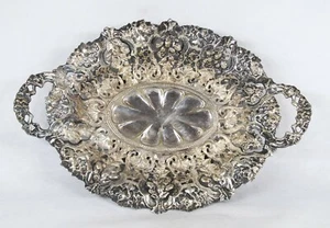 Gerb Buch Empire Russian Warsaw Poland Silver Plate Fruit Basket Dish - Picture 1 of 12