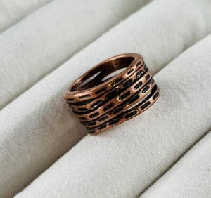 Premier Designs Jewelry "Excitement" Antiqued Copper Plated Ring - Picture 1 of 4