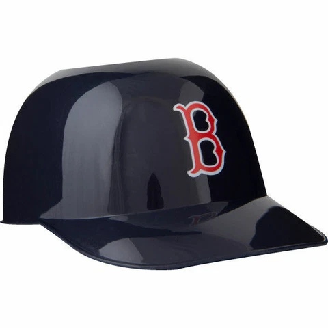 Boston Red Sox MLB 8oz Snack Size / Ice Cream Mini Baseball Helmets - Quantity 6 Cover
