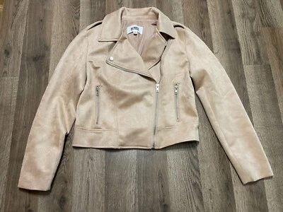Chaqueta BB Dakota, para mujer talla pequeña, tostada, gamuza sintética, cremallera completa, bolsillos con cremallera Foto 1 de 4